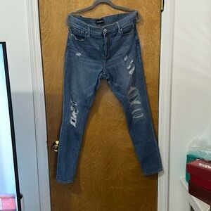 Distressed Demin Express Jeans